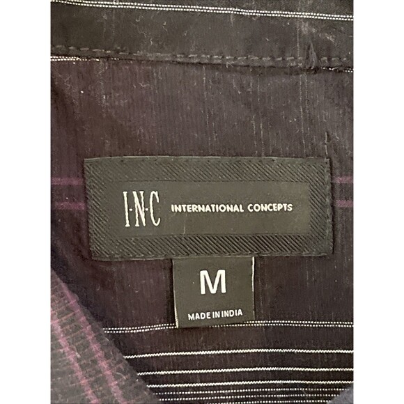 INC International Concepts Men's Pearl Snap Button Shirt Western Plaid Medium - Picture 4 of 11